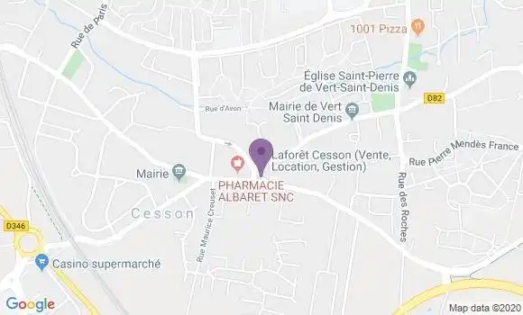 Localisation CIC Agence de Cesson