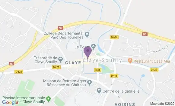 Localisation CIC Agence de Claye Souilly