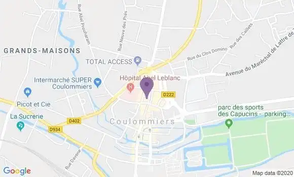 Localisation CIC Agence de Coulommiers