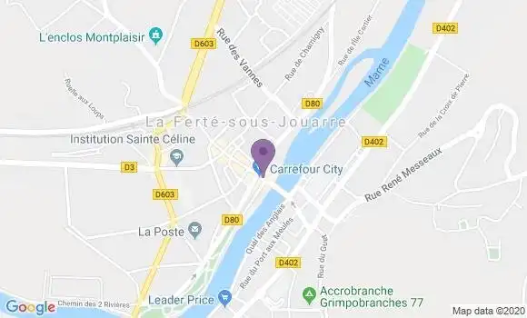 Localisation CIC Agence de La Ferté sous Jouarre