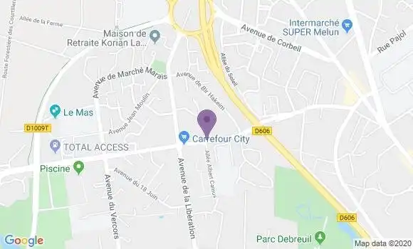 Localisation CIC Agence de Le Mée sur Seine