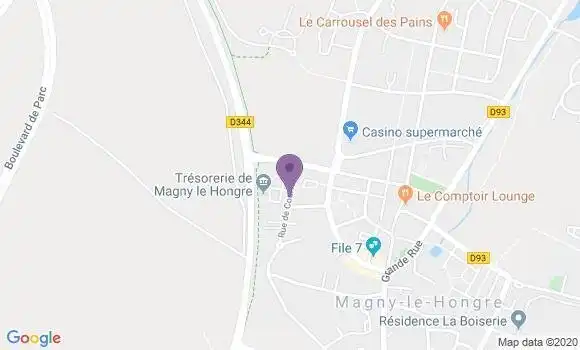 Localisation CIC Agence de Magny le Hongre