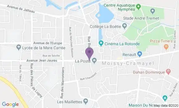 Localisation CIC Agence de Moissy Cramayel