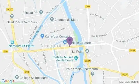 Localisation CIC Agence de Nemours
