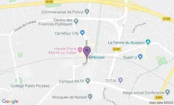 Localisation CIC Agence de Noisiel le Luzard