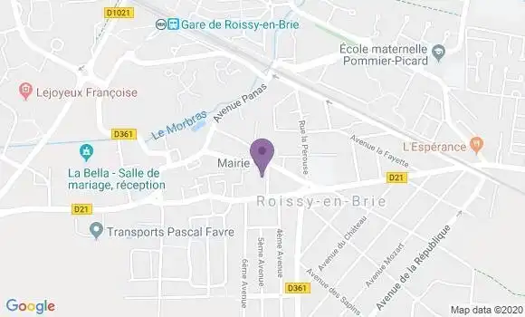 Localisation CIC Agence de Roissy en Brie