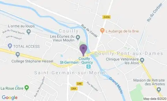 Localisation CIC Agence de Saint Germain sur Morin