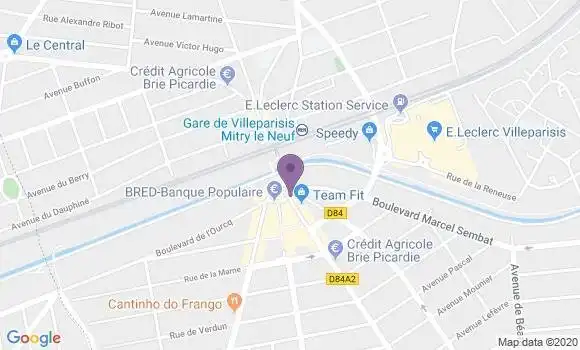 Localisation CIC Agence de Villeparisis