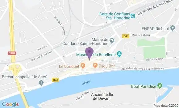 Localisation CIC Agence de Conflans Sainte Honorine