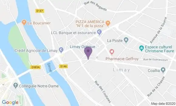 Localisation CIC Agence de Limay