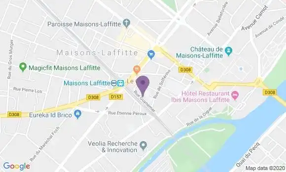 Localisation CIC Agence de Maisons Laffitte