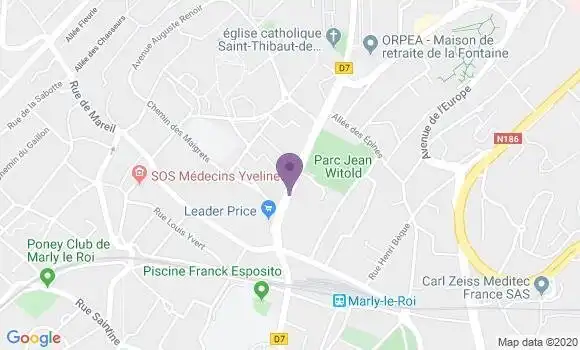 Localisation CIC Agence de Marly le Roi