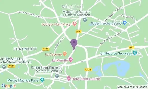 Localisation CIC Agence de Montfort l