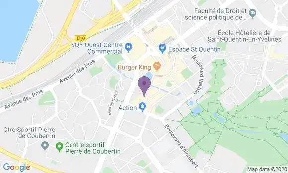 Localisation CIC Agence de Montigny le Bretonneux Saint Quentin