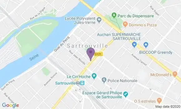 Localisation CIC Agence de Sartrouville