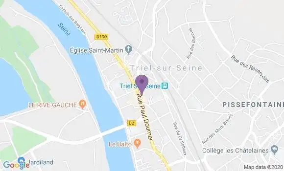 Localisation CIC Agence de Triel sur Seine