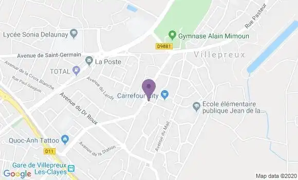 Localisation CIC Agence de Villepreux