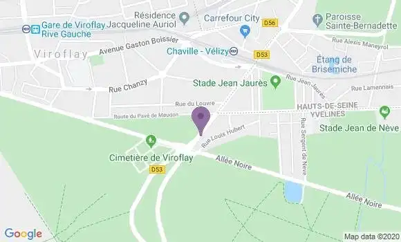 Localisation CIC Agence de Viroflay