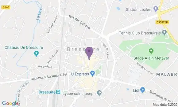 Localisation CIC Agence de Bressuire