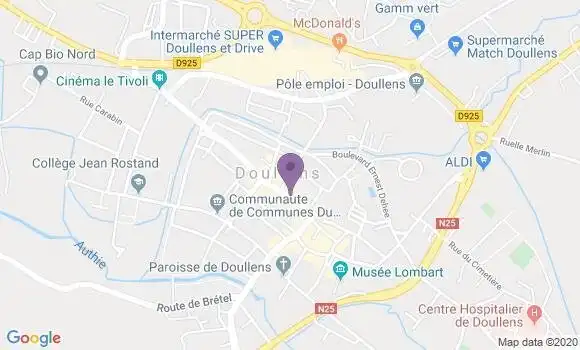 Localisation CIC Agence de Doullens