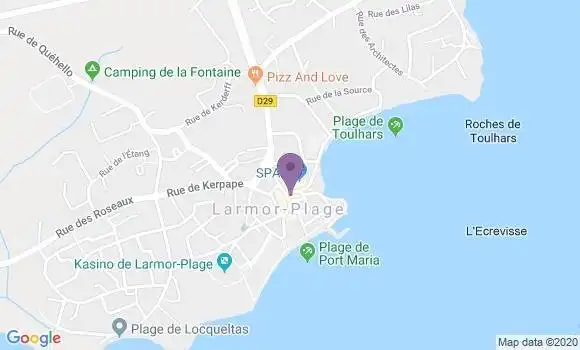 Localisation Société Générale Agence de Larmor Plage