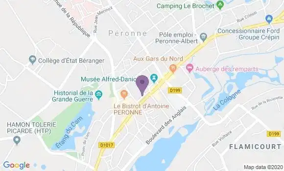 Localisation CIC Agence de Péronne