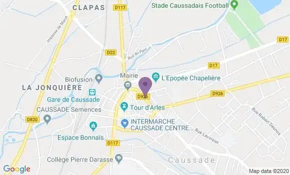 Localisation CIC Agence de Caussade