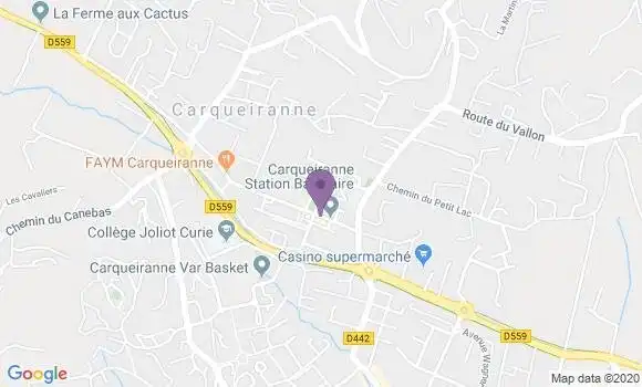 Localisation CIC Agence de Carqueiranne