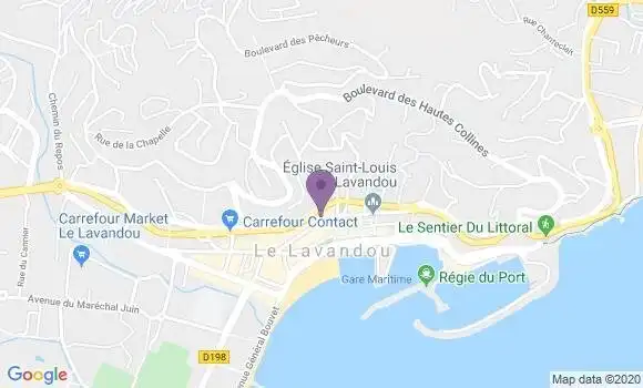 Localisation CIC Agence de Le Lavandou