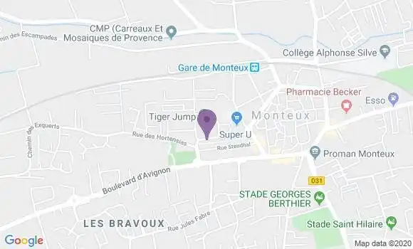 Localisation CIC Agence de Monteux