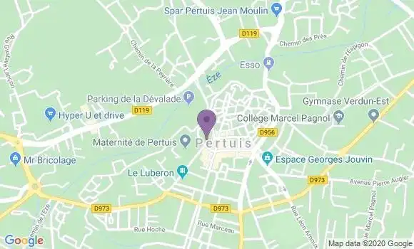 Localisation CIC Agence de Pertuis
