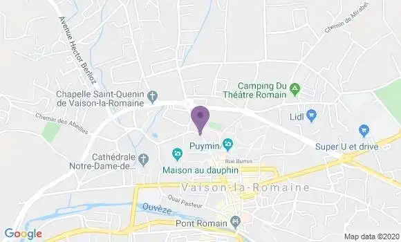 Localisation CIC Agence de Vaison la Romaine