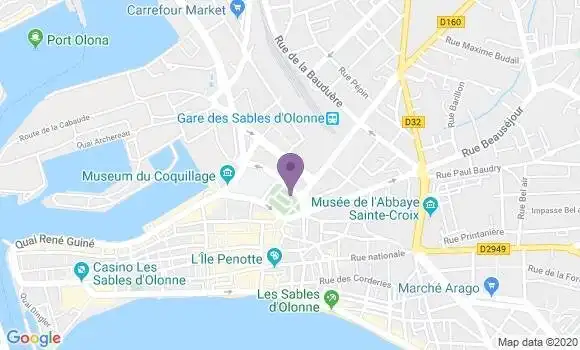Localisation CIC Agence de Les Sables d