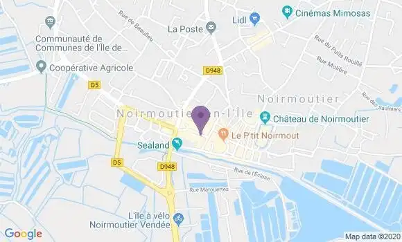 Localisation CIC Agence de Noirmoutier en l