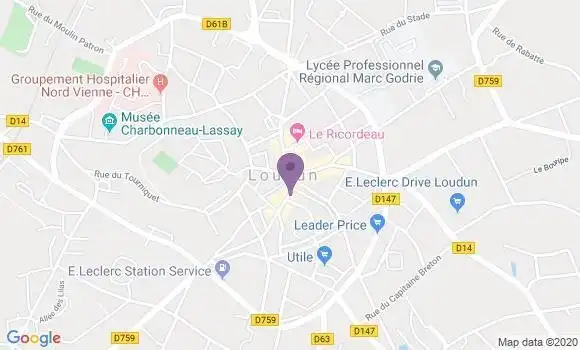 Localisation CIC Agence de Loudun