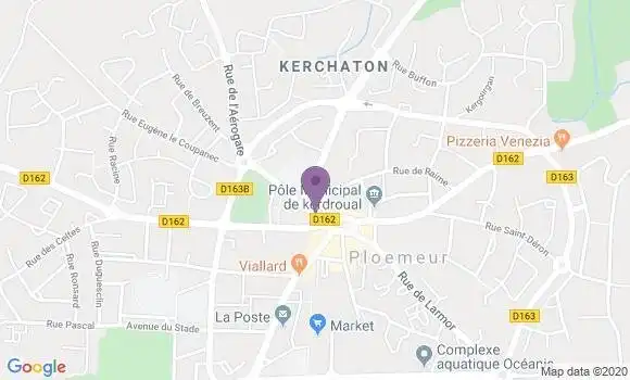 Localisation Société Générale Agence de Ploemeur