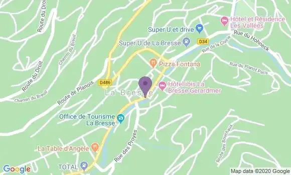 Localisation CIC Agence de La Bresse