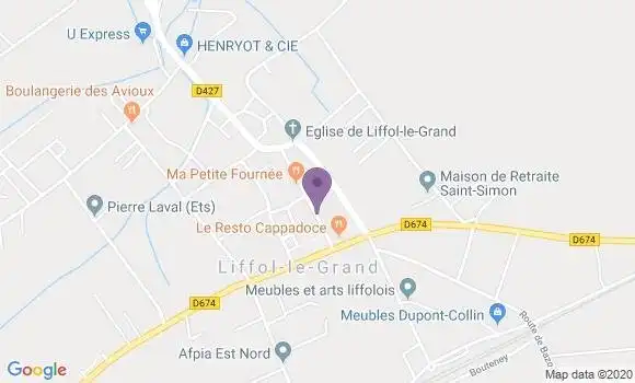 Localisation CIC Agence de Liffol le Grand
