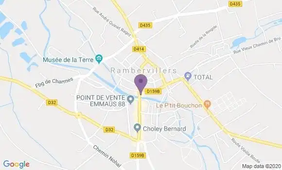 Localisation CIC Agence de Rambervillers