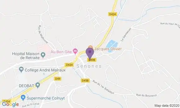 Localisation CIC Agence de Senones