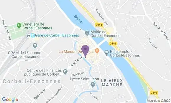 Localisation CIC Agence de Corbeil Essonnes