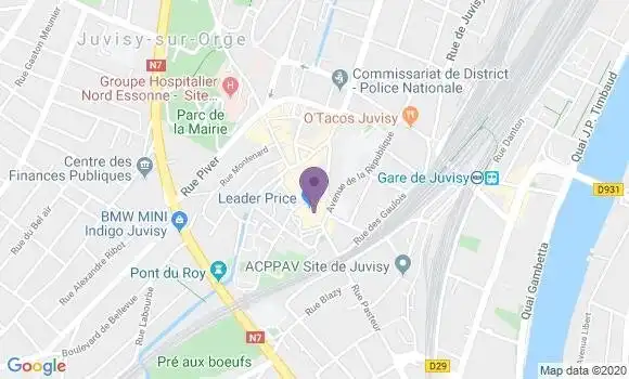 Localisation CIC Agence de Juvisy
