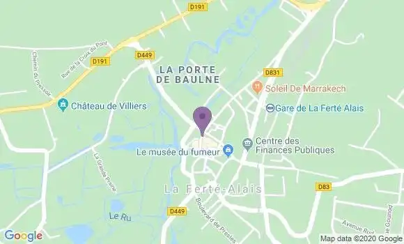 Localisation CIC Agence de La Ferté Alais
