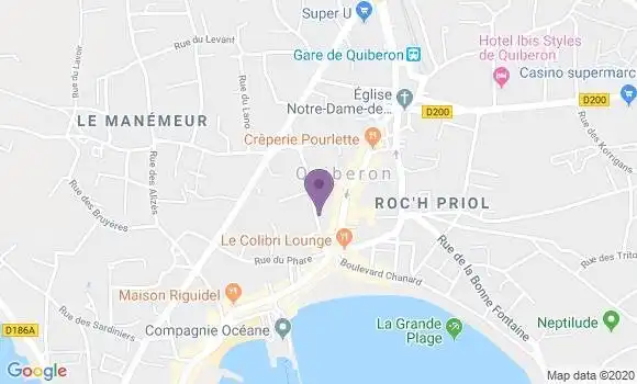Localisation Société Générale Agence de Quiberon