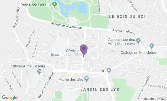 Localisation CIC Agence de Les Ulis