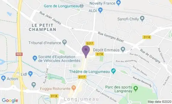 Localisation CIC Agence de Longjumeau