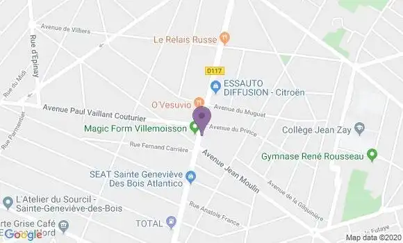 Localisation CIC Agence de Morsang sur Orge