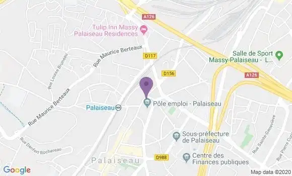 Localisation CIC Agence de Palaiseau