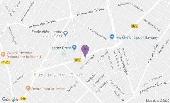 Localisation CIC Agence de Savigny sur Orge