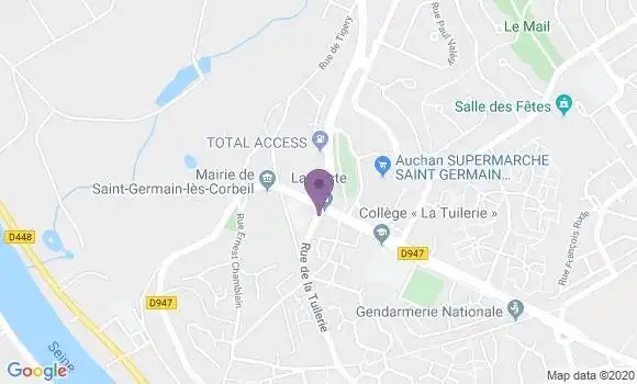 Localisation CIC Agence de Saint Germain les Corbeil
